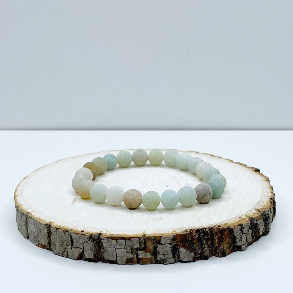 NEW Moss Ammonite Beaded Bracelet